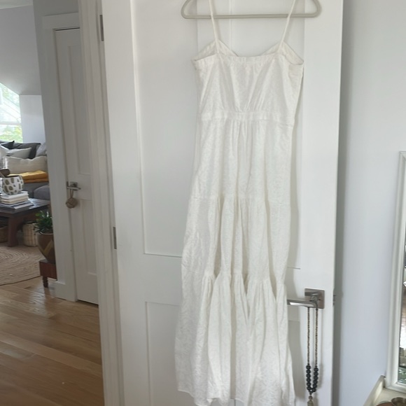 Veronica Beard Alondra Eyelet Lace Ruffle Tiered Maxi Dress in Small - Picture 7 of 9